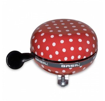 DZWONEK BASIL BIG BELL POLKADOT 80mm WH/BL DOTS (RÓŻNE KOLORY)