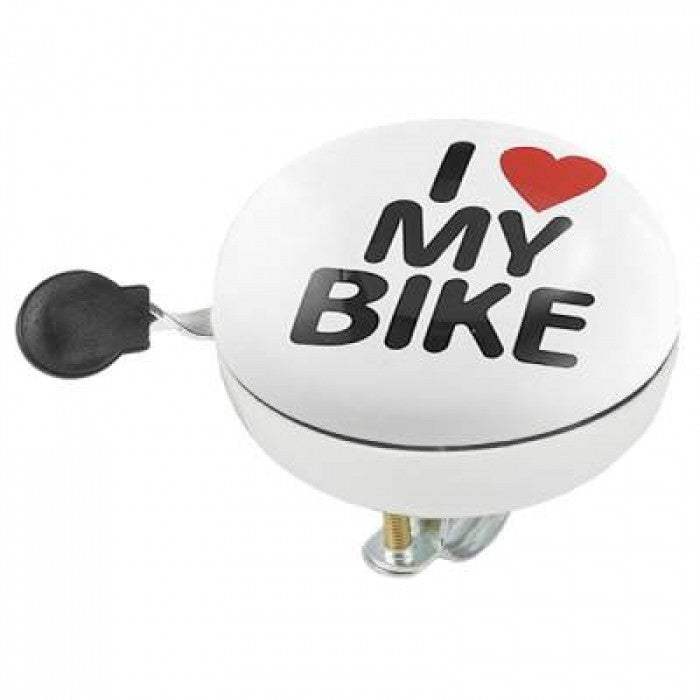 DZWONEK M-WAVE STEEL 80mm " I LOVE MY BIKE"