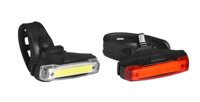 KOMPLET OŚWIETLENIA 2K JY-619F+T 3F BATERIE