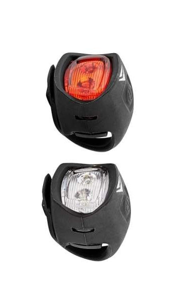 KOMPLET OŚWIETLENIA MERIDA SILIKON CZARNY HL-MD065